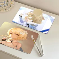 Genshin Impact Lumine Super Absorbent Coffee Mat Dish Draining Mat Large Kitchen Drying Mat Quick Dry Bathroom Drain Pad Kitchen 1