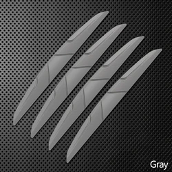 4 - Piece Silicone Car Door Edge Anti - Collision Protector Stickers (GRAY)