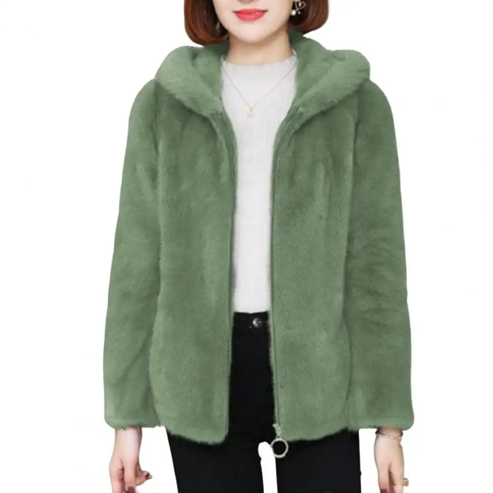 Women's Plush Hooded Fall/Winter Jacket 4