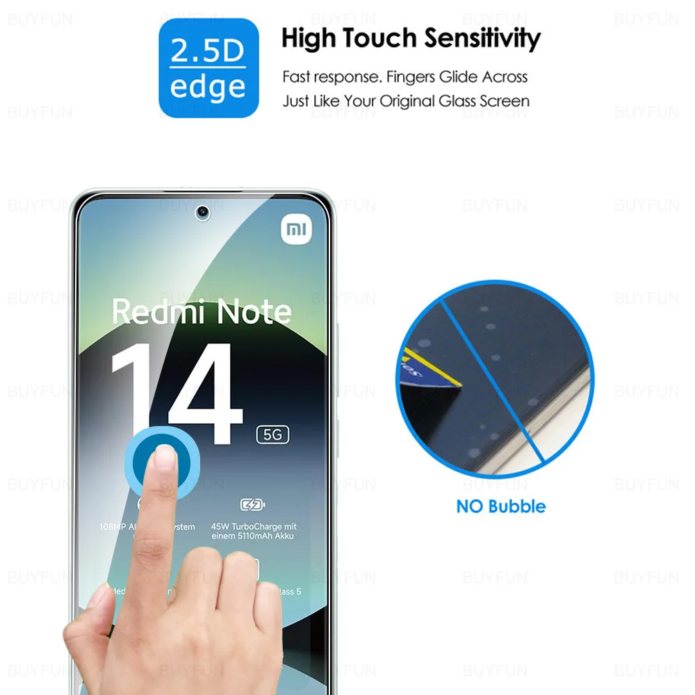 3-Pack 9H HD Tempered Glass Screen Protector Film