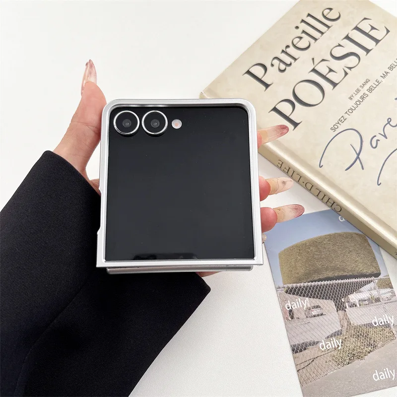 Luxury Gradient Color Silver Edge Plating Shockproof Phone Case