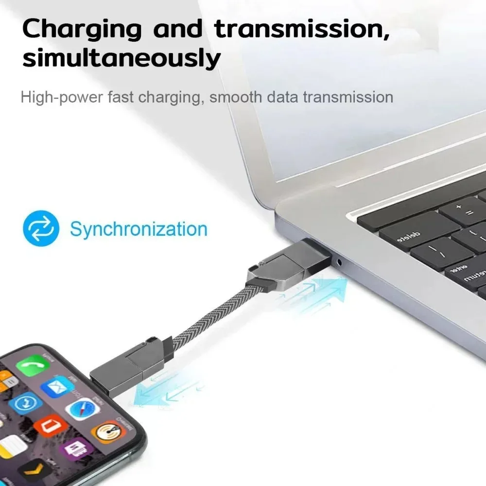 4-Port PD 60W Fast Charging Alloy Magnetic USB-C to USB-A Digital Cable