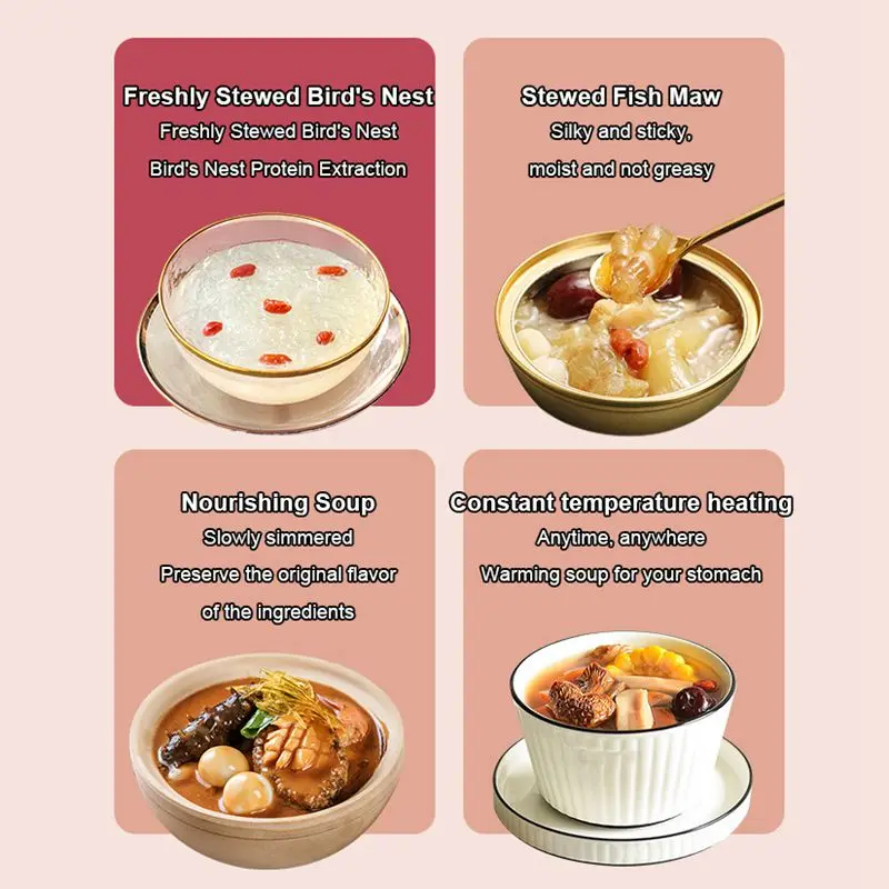 Automatic Electric Stew Pot Thermostatic Slow cooker Syrup Tonic Simmer Health cup Bird's Nest Fish Maw Saucepan for pregnant 3