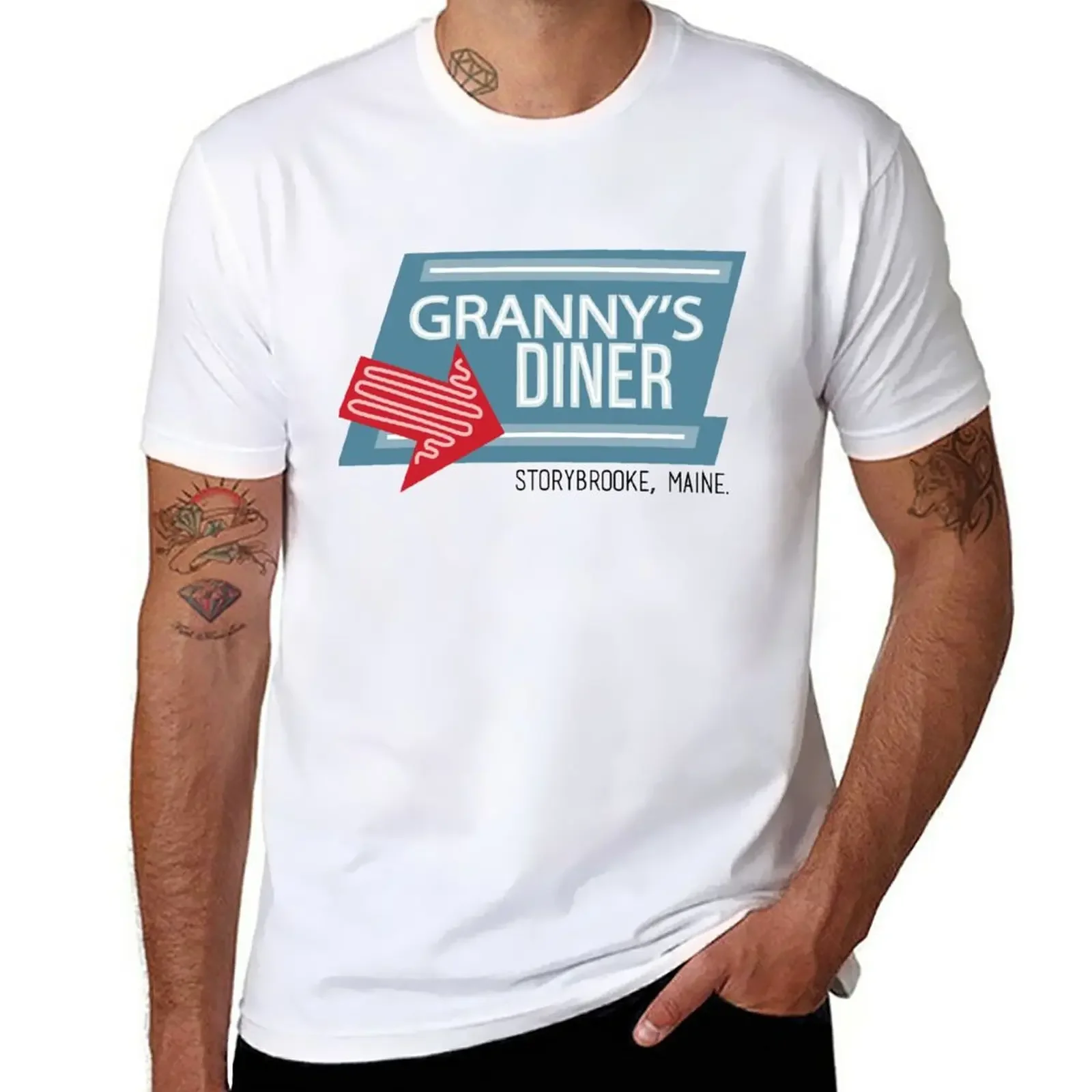 

Granny's Diner - Once Upon a Time T-Shirt aesthetic clothes graphics anime Men's t shirts