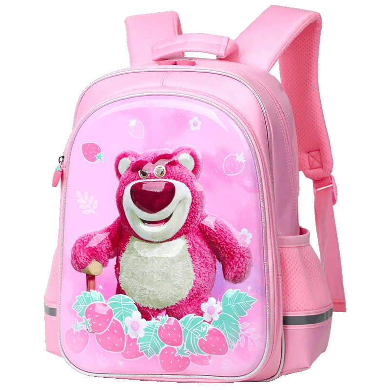 Disney New Losto School Bags For Girls Grade 1-3 Primary Student Shoulder Orthopedic Backpack Large Capacity Kids Gifts Mochilas