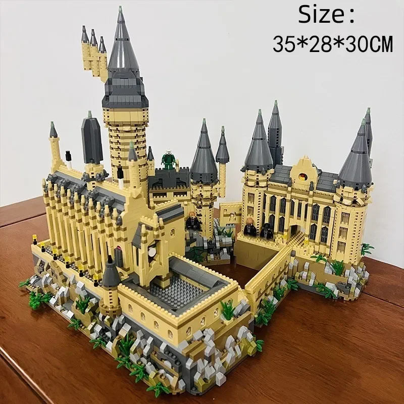 Micro Bricks City Creative Medieval Magic Castle Series School Architecture Mode