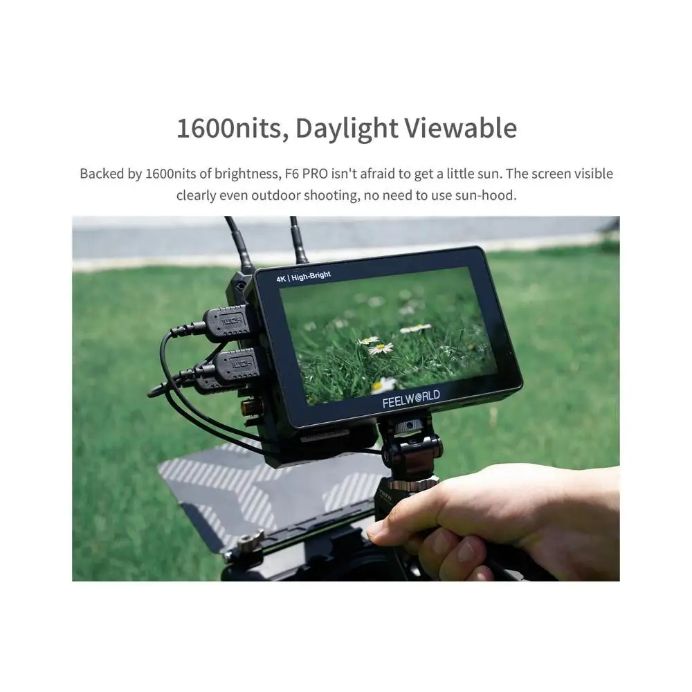 F6 Pro 5.5 Inch DSLR Camera Filed Monitor Touch Screen 1600nits Ultra Bright IPS
