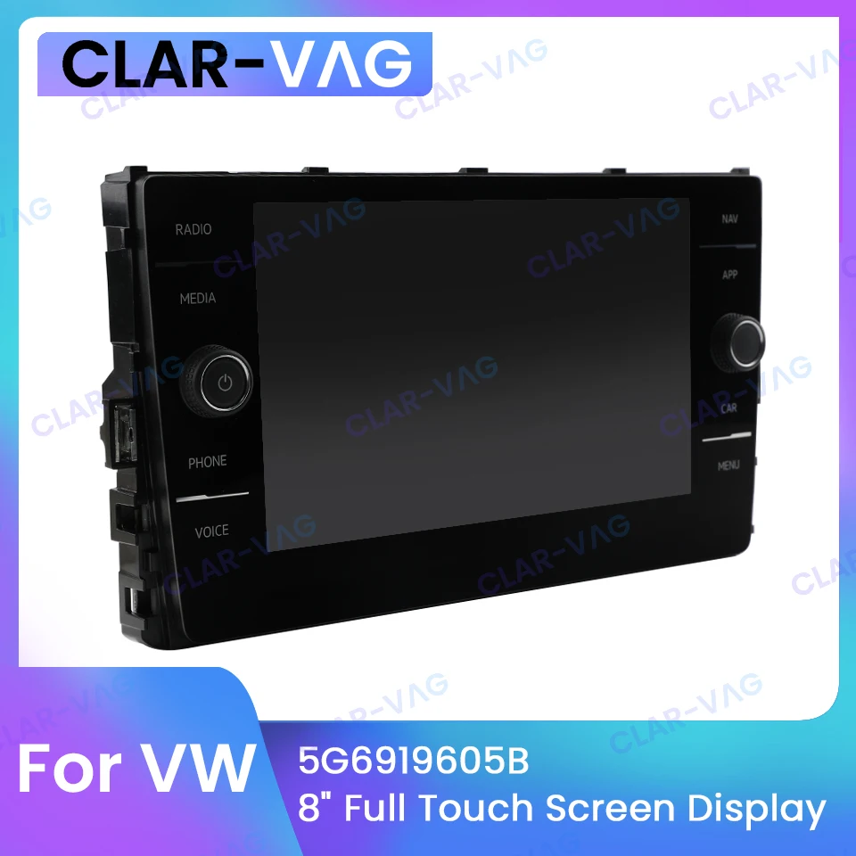 Per Vw Golf 7 7.5 Mk7 Passat B8 Polo Mk6 Muslimoriginal 8 Pollici Touch Screen Glass Mib Display 5 G6 919 605 B