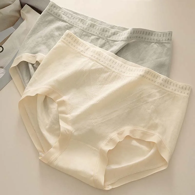

Roseheart Women Fashion Red Skin Gray Bow Mid Waist Panties F Underwear Lingerie Women Cotton Seamless Briefs Underpants