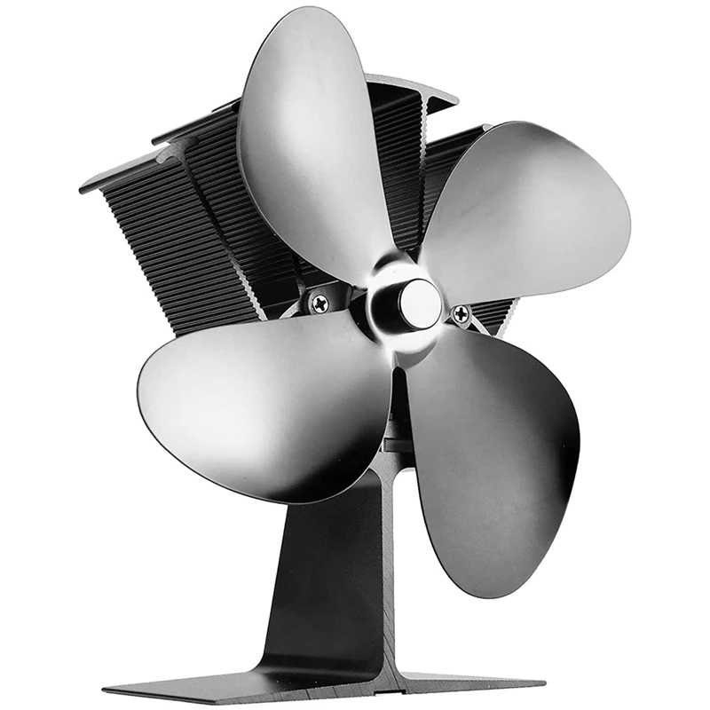 Heat Powered Stove Fan For Wood,104 Fahrenheitf/40 Celsius Fast Start,4-Blade  Fireplace Fans, Quiet Circulating Warm Air _ - AliExpress Mobile