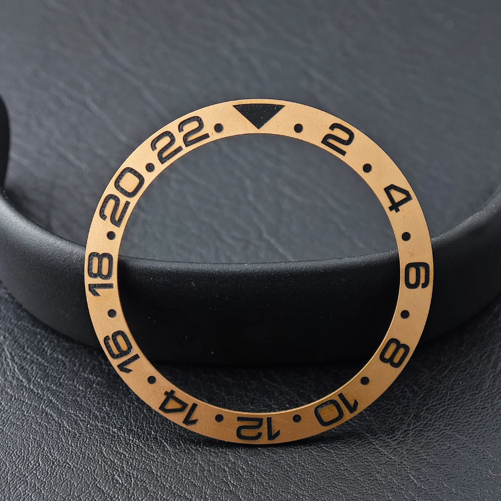 Men's Watch Replacement Bezel Insert with Tilted Ceramic and Carbon Fiber Texture