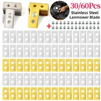 30/60pcs Lawn Robot Blades Stainless Steel Lawn Mover Replacement Blade For Worx Landroid Grass Cutter Moving Machine Blades 1