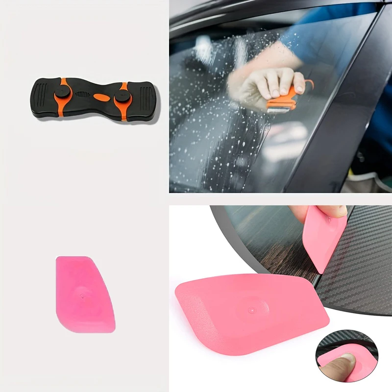 Car Window Tint Application Tools Kit Glass Protective Film Installing Tool Film Squeegee Auto Vinyl Wrap Installation Kit vinyl squeegee window tinting squeegee automotive film tools window tint squeegee