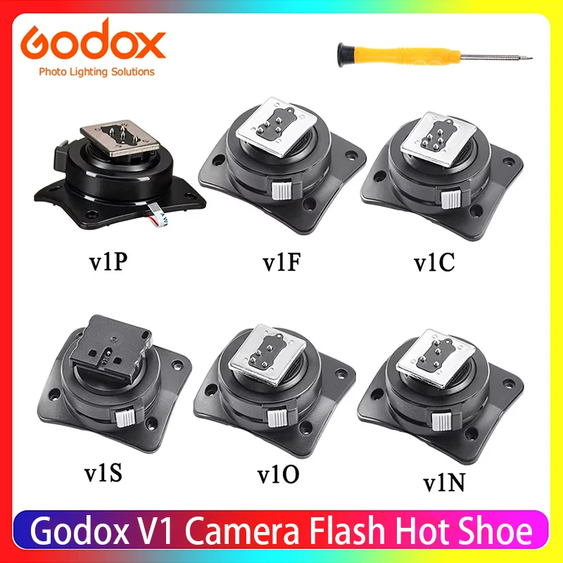 Flash Replace Accessories Flashlight Metal Hot Shoe Holder Accessories Godox V1 Camera Flash Hot Shoe C/N/S/F/O/P