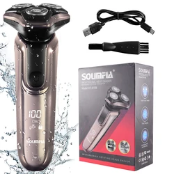 Men's Electric Shaver with Ergonomic Handle - 3 - Blade Portable Razor for Ultra - Smooth Shaving Experience (HT - 6158)