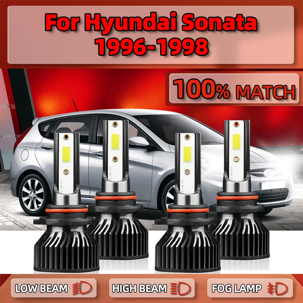 

240W Canbus LED Headlamps Bulbs 40000LM 9005 HB3 9006 HB4 High Low Beam Car Lights 6000K 12V For Hyundai Sonata 1996 1997 1998
