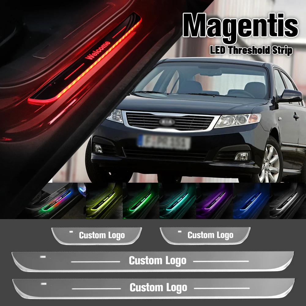 

For Kia Magentis 2005-2016 Car Door Sill Light Customized Logo LED 2011 2012 2013 2015 Welcome Threshold Pedal Lamp Accessories
