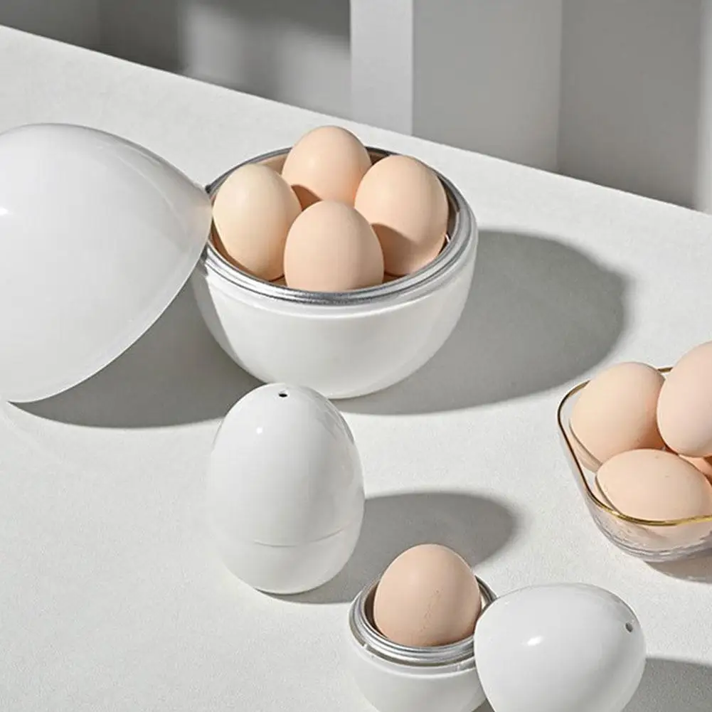 Microwave Egg Cooking Tool Steamer Boiler Cooker 4 Eggs Capacity Easy Quick 5 Minutes Hard Or Soft Boiled Kitchen Cooking Tools egg cooker