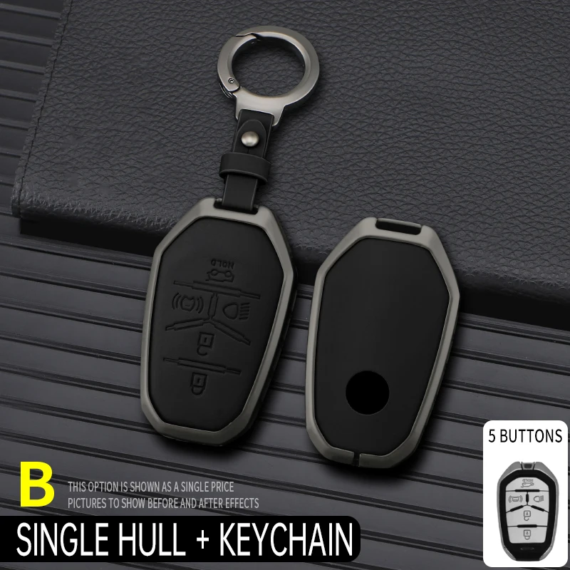 Geeignet für Ssang Yong 2020 G4 Rexton Auto Schlüssel Fall Abdeckung Shell Fob Halter Auto Schlüsselbund Styling Zubehör – Detail 6