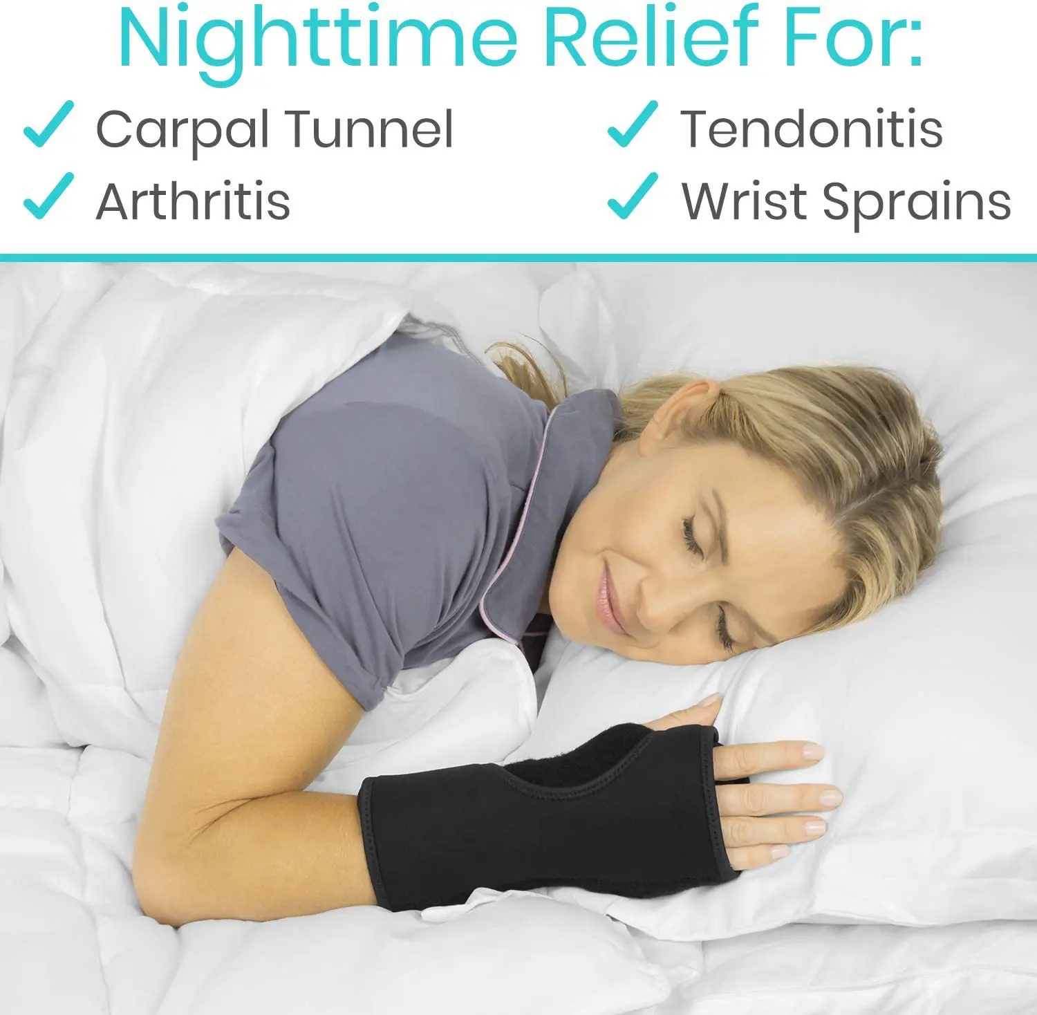 Adjustable Wrist Fitted Stabilizer Splint Carpal Tunnel Hand Compression Support Wrap Wrist Injuries Pain Relief wrist brace wrist guard wrist straps wrist support wrist support band
