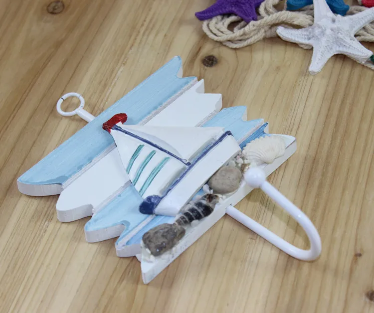 Appendiabiti Parete Stile Marino Con Stelle E Capesante - Gancio Portatutto Per Ingresso, Camera E Bagno - Foto 7