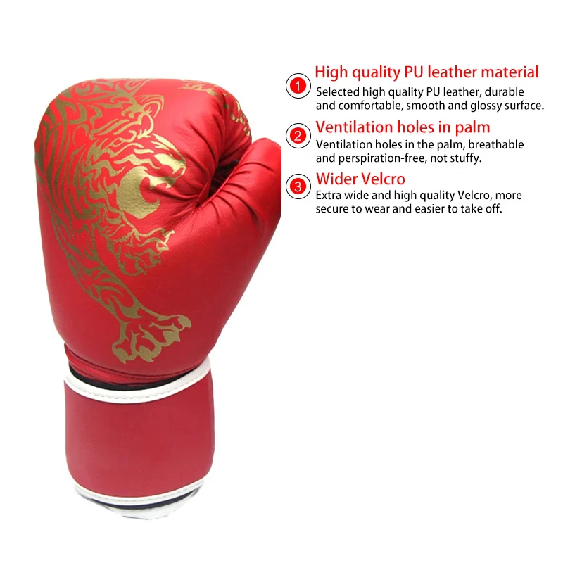 Adult Boxing Gloves Sanda Professional Competition Muay Thai Children's Sandbag Taekwondo Boxing Training Equipment