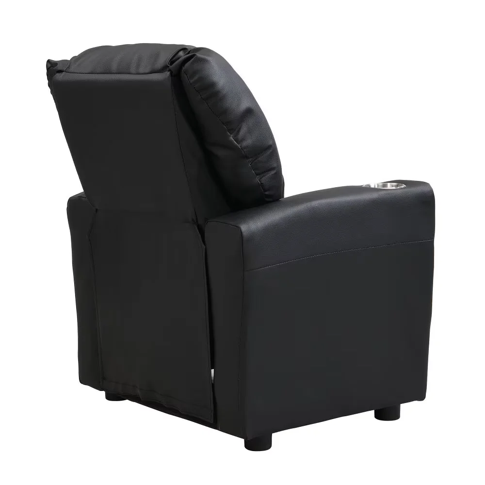 Upholstered Couch sofa, Deluxe Kids Recliner with Cup Holders for Snacks & Drinks - Durable and Easy to Assemble 3