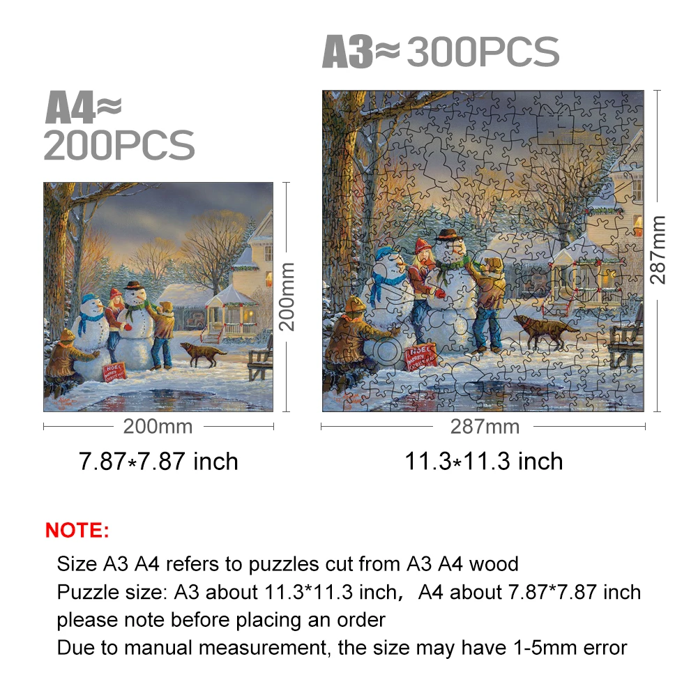 Рисунок 3 - 3D-пазлы деревянные для снежков