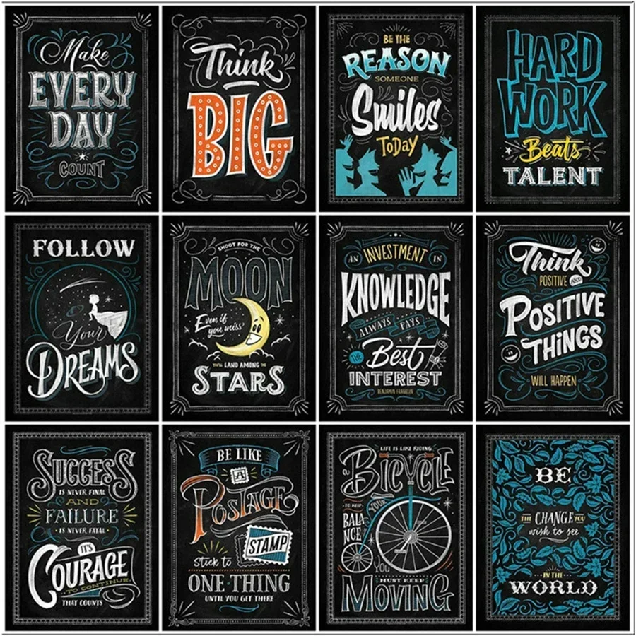 

Картина из страз, картина, доска, текст, Набор для вышивки крестиком, Алмазная мозаика 5D «сделай сам», искусственная вышивка, рукоделие