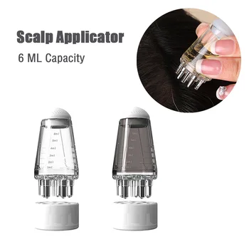 6ml Scalp Applicator Mini Head Massager Roller Ball Brush Hair Growth Essential Oil Medicine Liquid Applicator Massage Comb