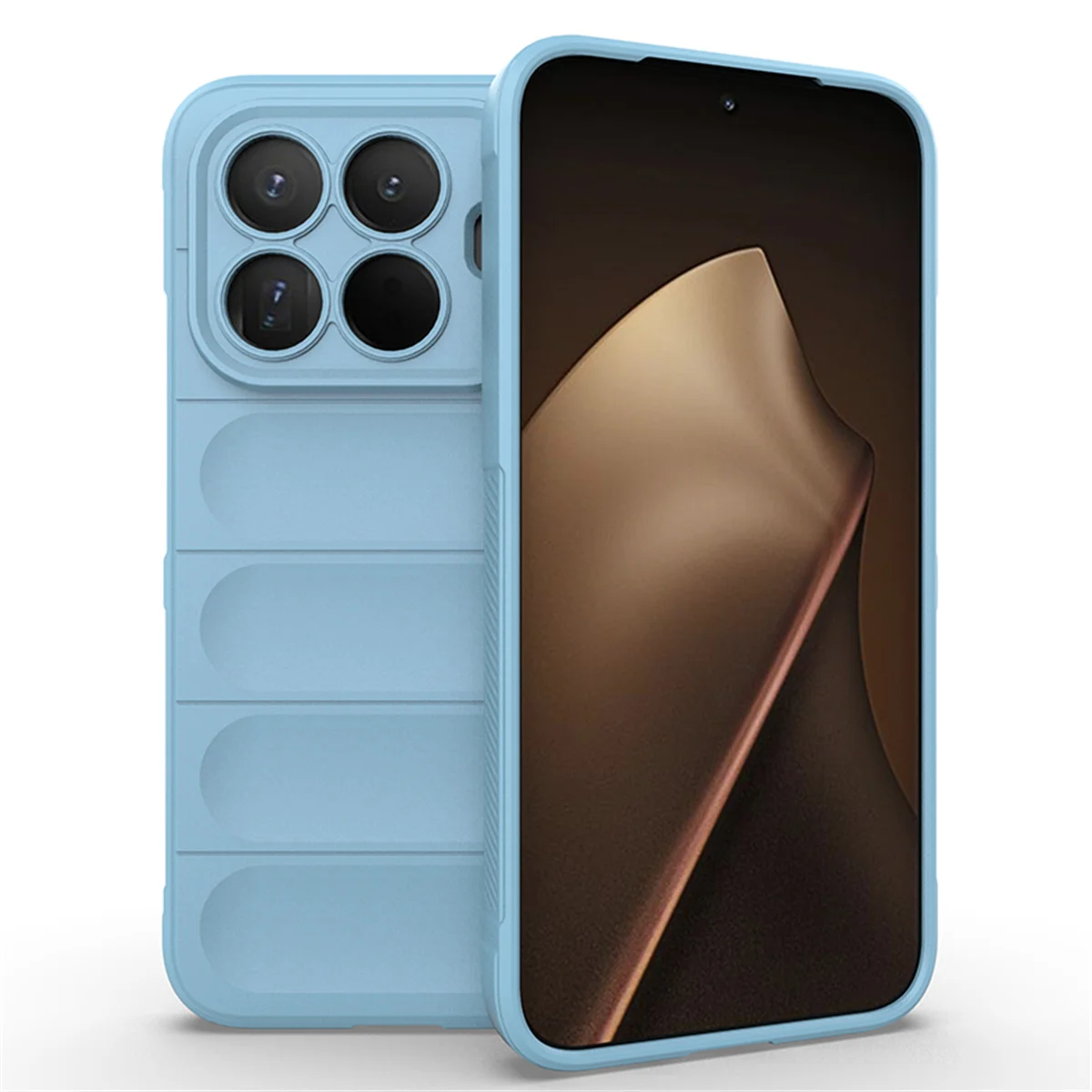 Liquid Silicone Anti-Fall Shockproof Phone Case with Soft Protective Back Cover