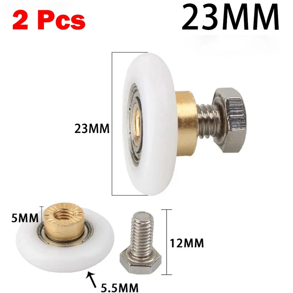 Description Picture 6 of item2pcs Shower Rooms Cabins Pulley Shower Room Roller Runners Wheels Pulleys Diameter 19mm 23mm 25mm 27mm Door Hardware