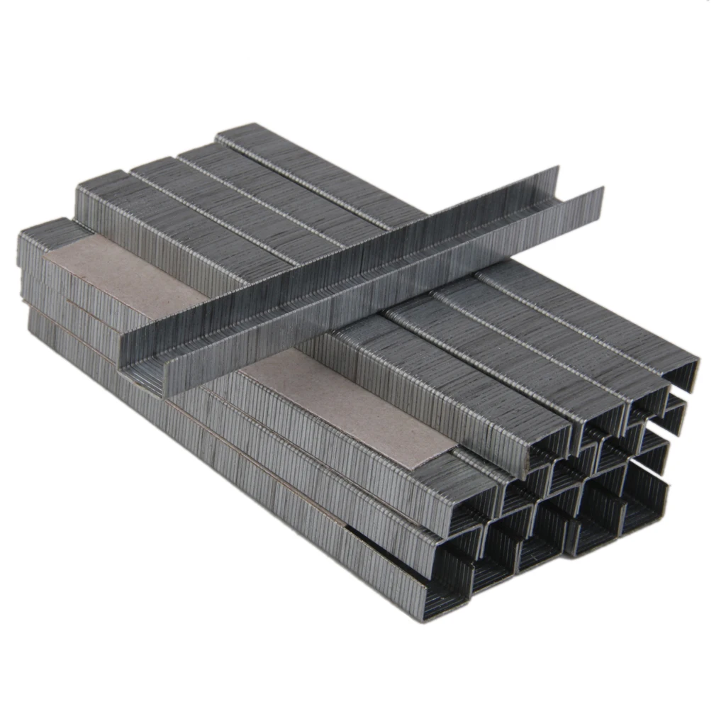 2400pcs 8mm Stapler Pin U Shape Staples Metal Nails DIY Upholstery Fabrics Stapler Tacker Shooter Staples For Installing Carpet Fencing