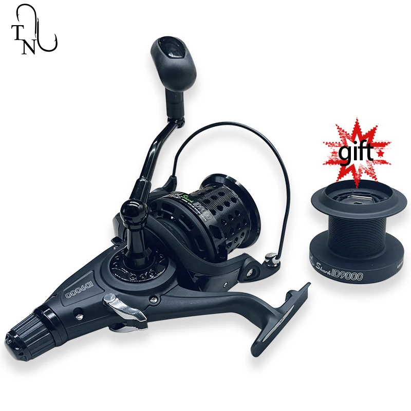 TN68 Carbon New Carp Fishing Reel Surf Feed Metal Spool Carp Fishing Rod  Reel 9000 4.7:1 Spool Saltwater Fishing Reel