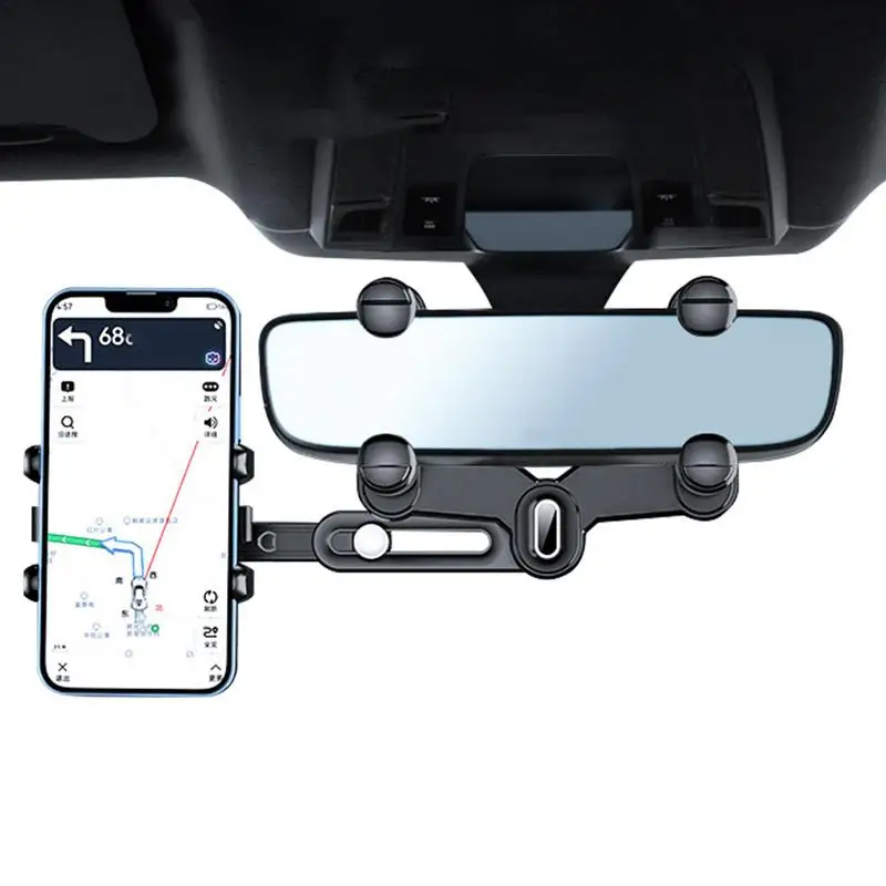 

Автомобильный держатель для телефона вращающийся на 360 градусов Автомобильный держатель для зеркала заднего вида на сиденье подвесной кронштейн держатель для сотового телефона многофункциональный держатель
