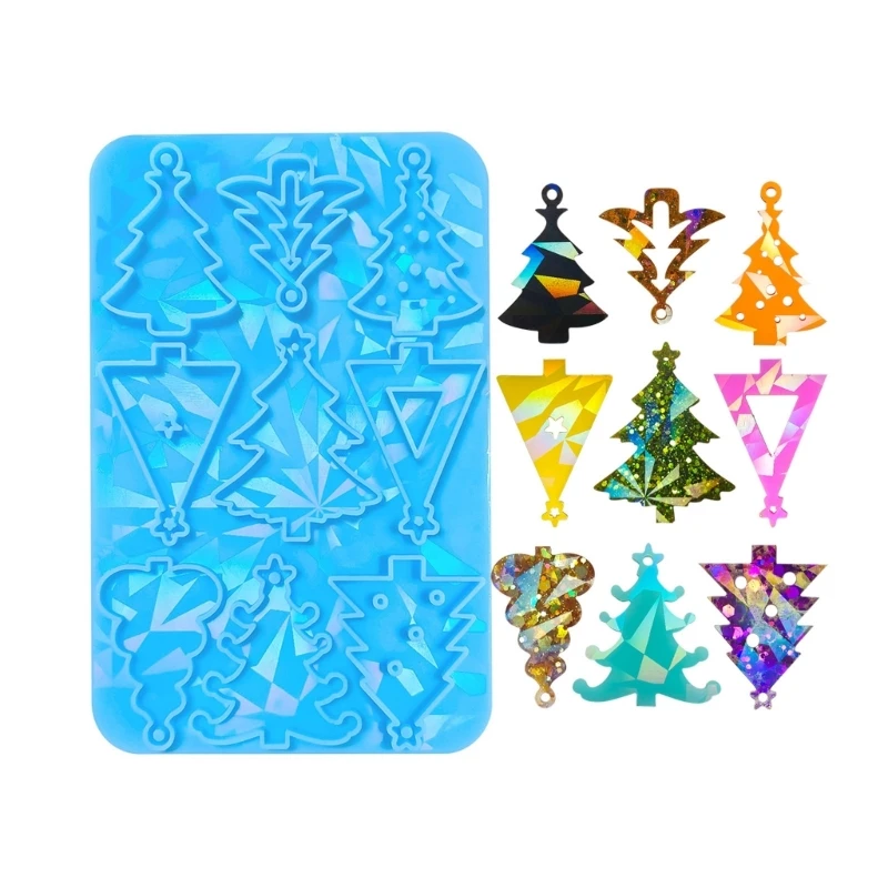 

Tree Molds Christmas Tree Resin Ornaments Molds Rainbow Effect