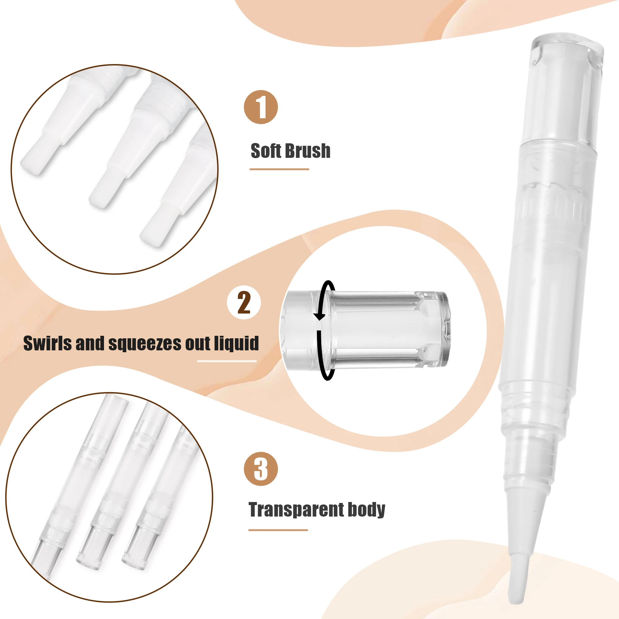 5pack lot Wide Range Of Applications Fillable Brush Pen For Repairing Wall Paint Furniture