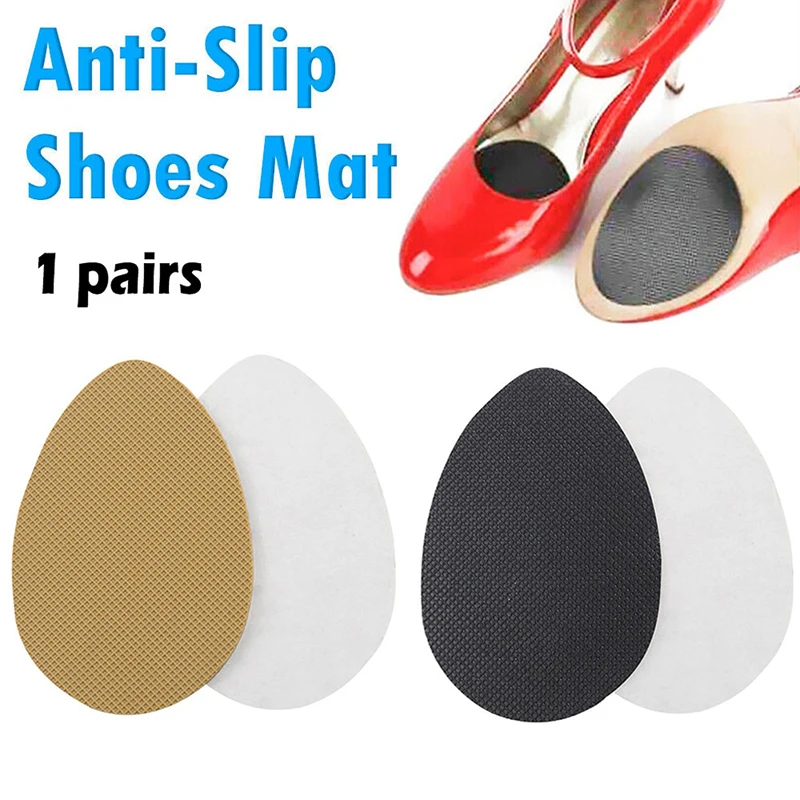 

2pcs Non-Slip Wear-Resistant Shoes Mat Stickers Self-Adhesive Sole Protector High Heels Forefoot Sticker Rubber Soles Pads