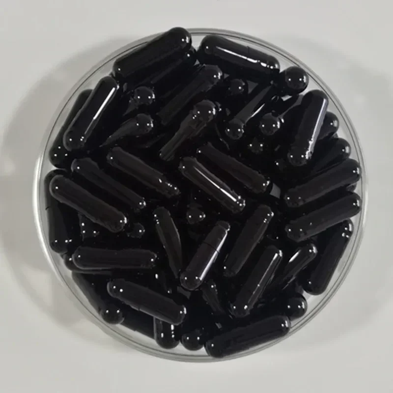 Hollow Gelatin Black 0 Size Empty Capsules Hard Gelatin Capsules Joined or Separated 1000pcs 0#
