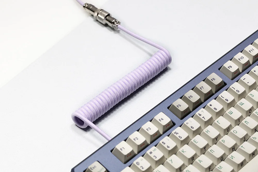 Loop-aviator Connector Cabo Luz de Respiração Rgb pe Usb a para tipo c Gx12 Aviação para Teclado Mecânico Fio de Algodão Artesanal - Imagem 4