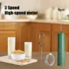 Handheld Milk Frother 3 Speeds Whisk Coffee for Latte Matcha Egg 5