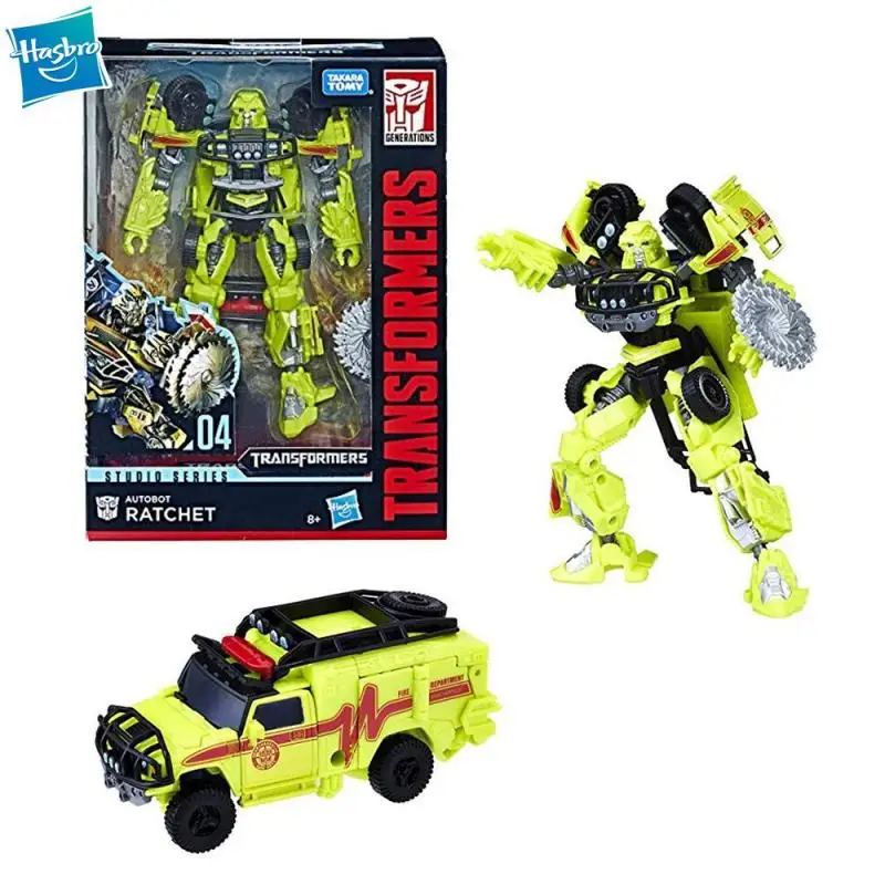 

Original Hasbro Transformers Toys Studio Series 04 Deluxe Class Movie 1 Autobot Ratchet Action Figure Model Collection E0744ES0