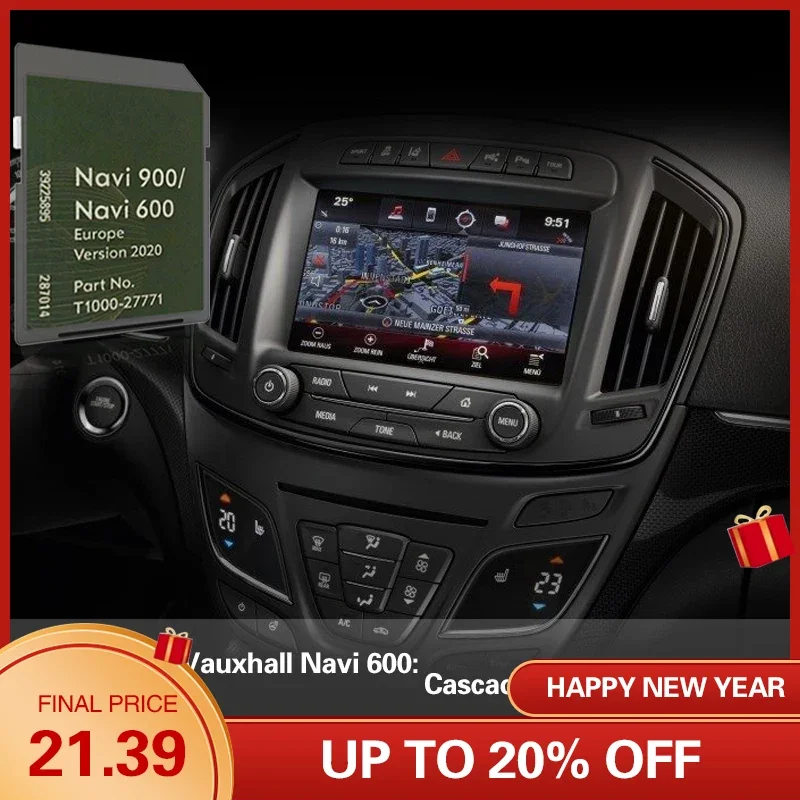 Cascada 2013 2014 Per Opel Vauxhall Navi 600 Scheda Di Navigazione Sd Francia Germania Austria Map