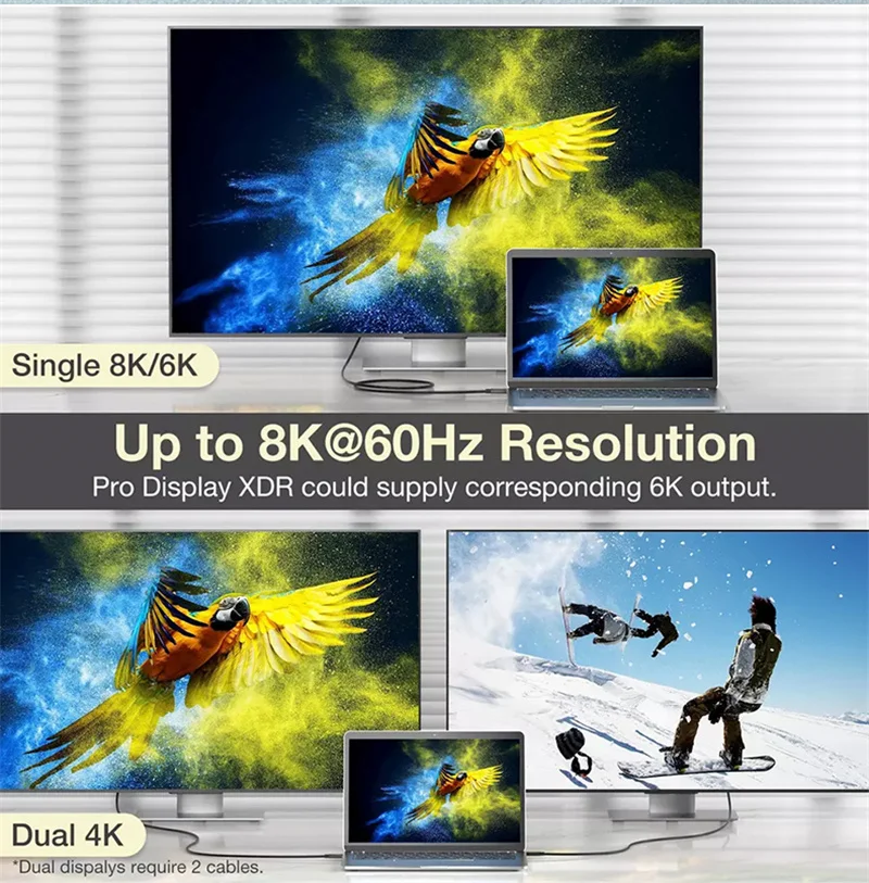 Thunderbolt 4 Cable PD100W USB C To Type C Fast Charging Cable 8K@60Hz 40Gbps Type-C Video Data Cord for iMac Macbook Pro Switch for usb charging cable charging cable usb cable
