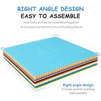 4Pcs Base Plates 32x32 16x32 Dots Classic BasePlates Blocks Plastic Building Bricks Assembly Compatible Brand MOC Friends City 2