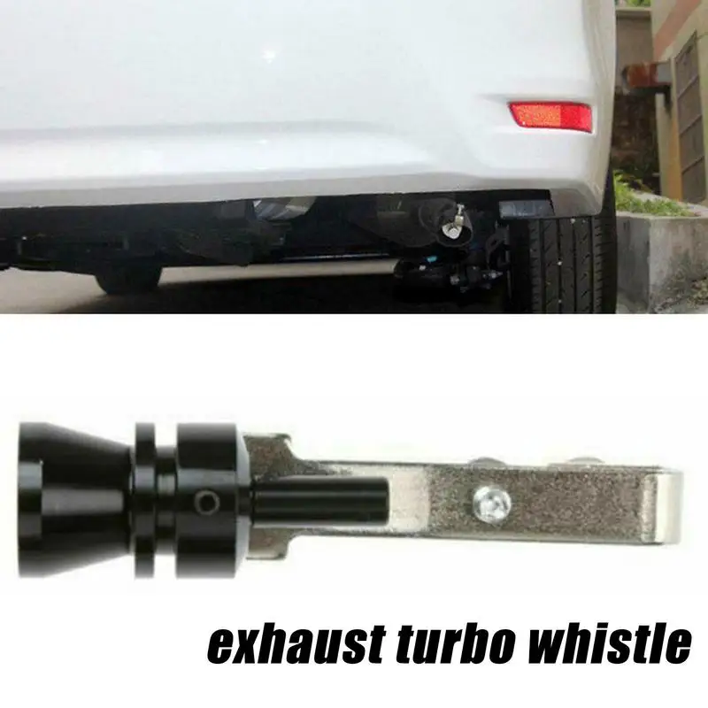 L Size Aluminum Alloy Turbo Sound Aluminum Alloy Turbo Sound Whistle Portable Car Turbo Sound Whistle Muffler Exhaust Pipe