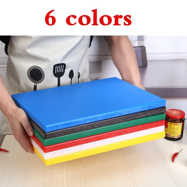 Plastic PE Kindergarten Restaurant Hotel Compartmental Color Cutting Board  set Commercial Use Household plastic kitchens boards - AliExpress