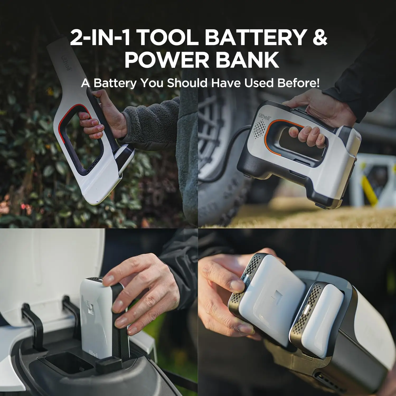 2X20V Cordless Snow Blower, 20 Inch Snow Thrower with 4.0Ah Battery, Electric Snow Blowers with LED Spotlight and Brushless Moto