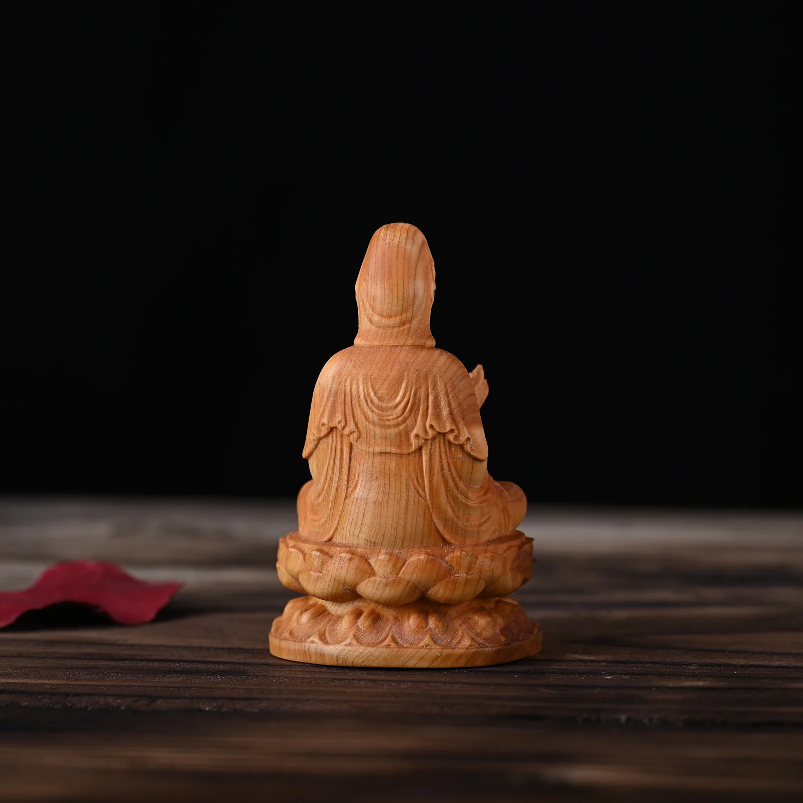 Buddha Statue Wooden Guanyin Figure 2