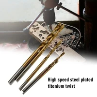 Forets revêtus de titane HSS, ensemble d'outils en acier rapide, outils électriques de qualité, 100mm, 1/1mm, 2/2mm, 3mm, 50 pièces 2